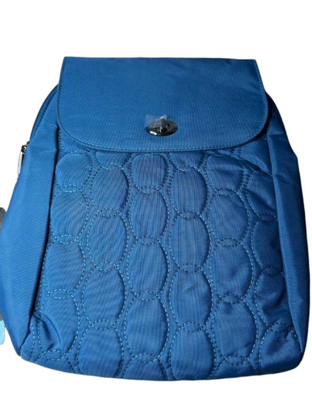 Travelon Runways Compact Backpack Blue RFID Anti-Theft Travel Backpack New